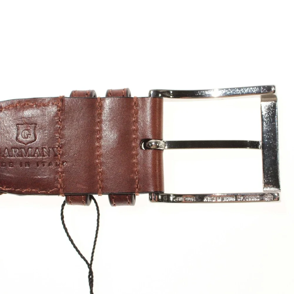 Garmany NWT Braided / Woven Belt Size 85 (US 32) in Brown Leather